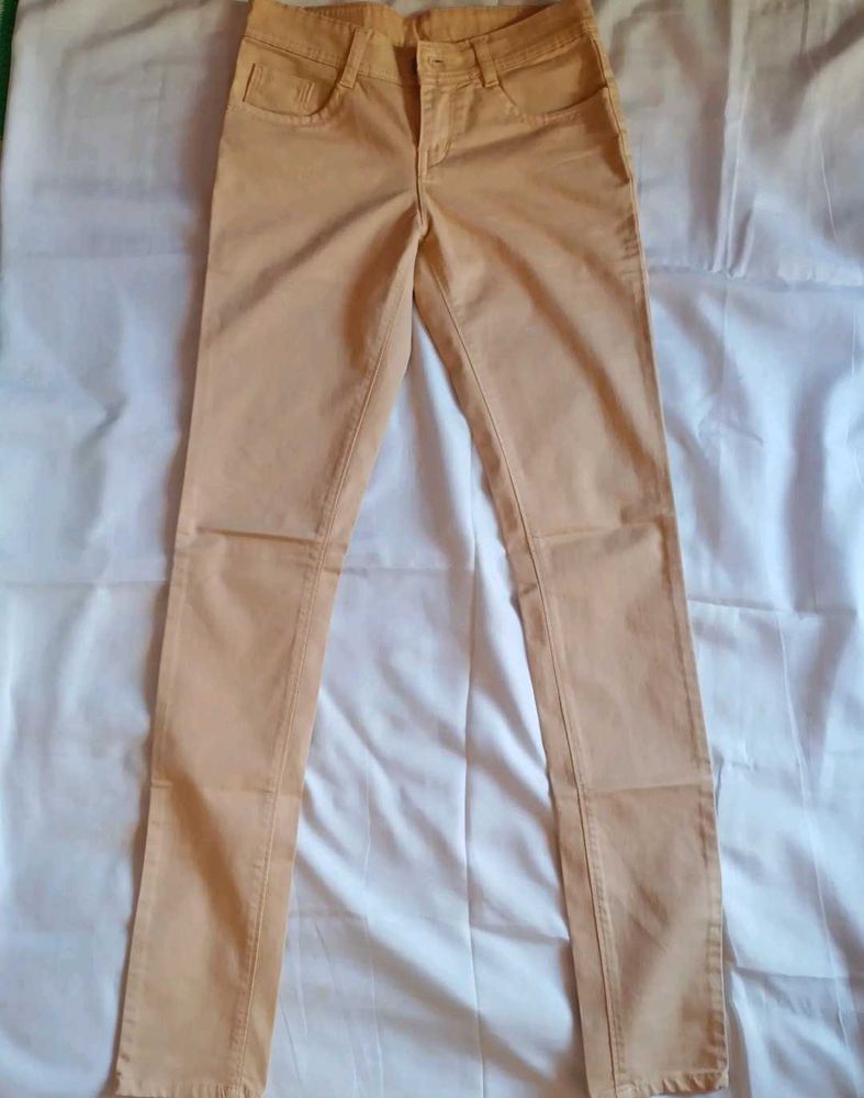 Peach Skinny Fit Jeans