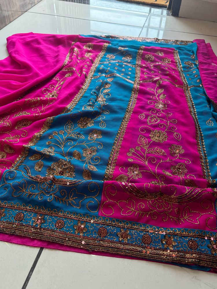 this is lengha saree