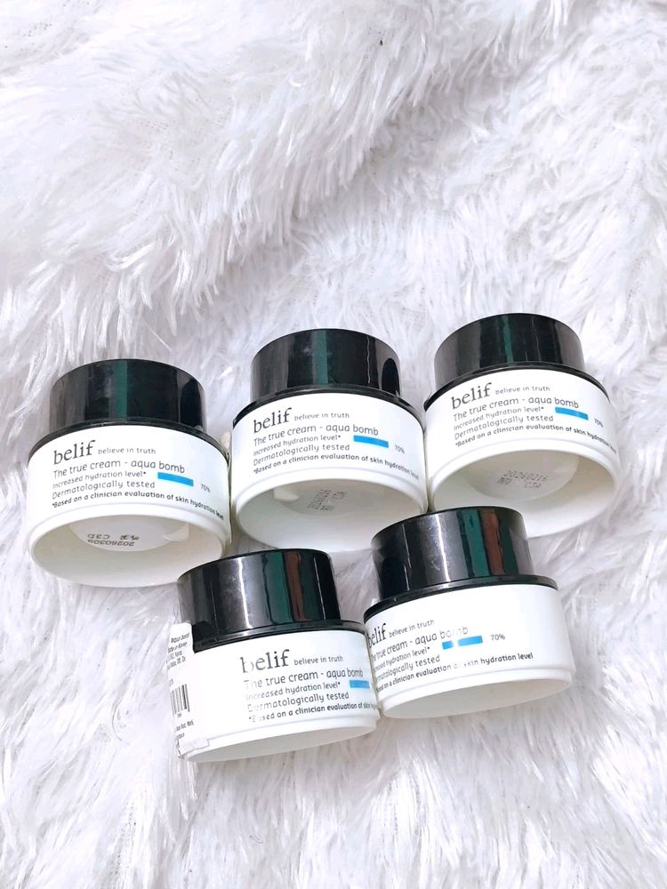 belif The True Cream Aqua Bomb – Ultra-Lightweight Gel-Cream Face Moisturizer | Hydrating Korean Skincare for Normal, Combination &amp; Oily Skin | 50ml