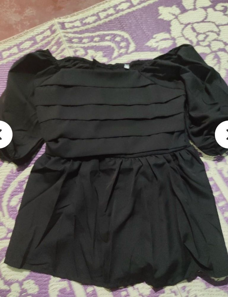 Chic Black Off-Shoulder Top