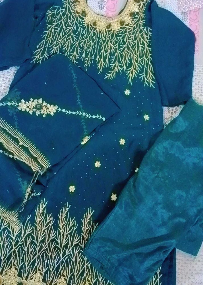 Elegant Embroidered Salwar Suit