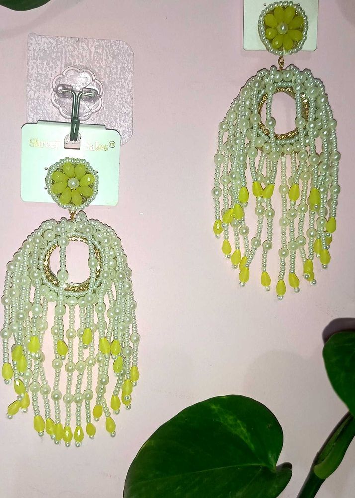 Handmade Charming Beaded Dangle Earrings