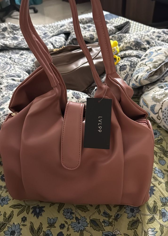 Chic Dusty Rose Handbag