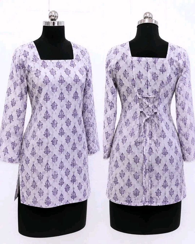 Women's back  dori Short kurti