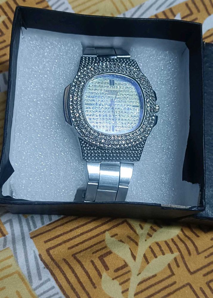 Sekou White 🤍 Diamond Men's Watch
