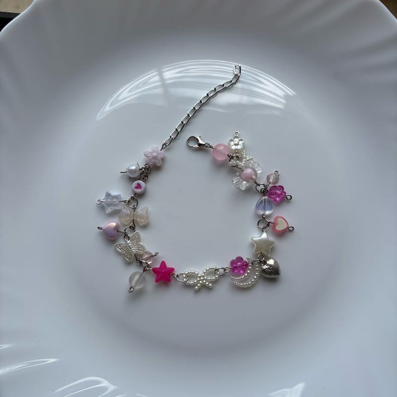 pink bow bracelet