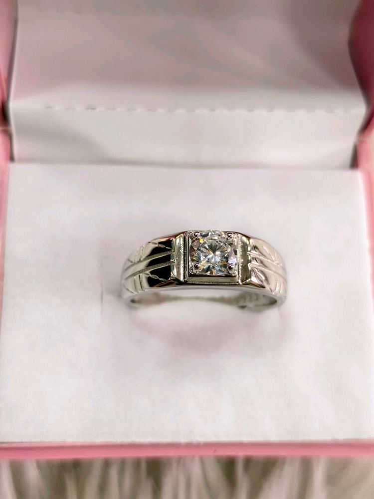 Men's Diamond Statement Ring 925 silver
