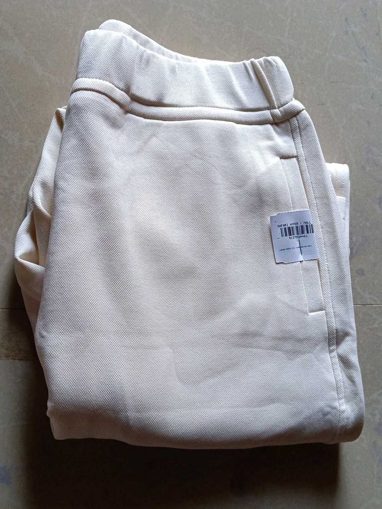 Comfortable Cream Colored Casual Pants