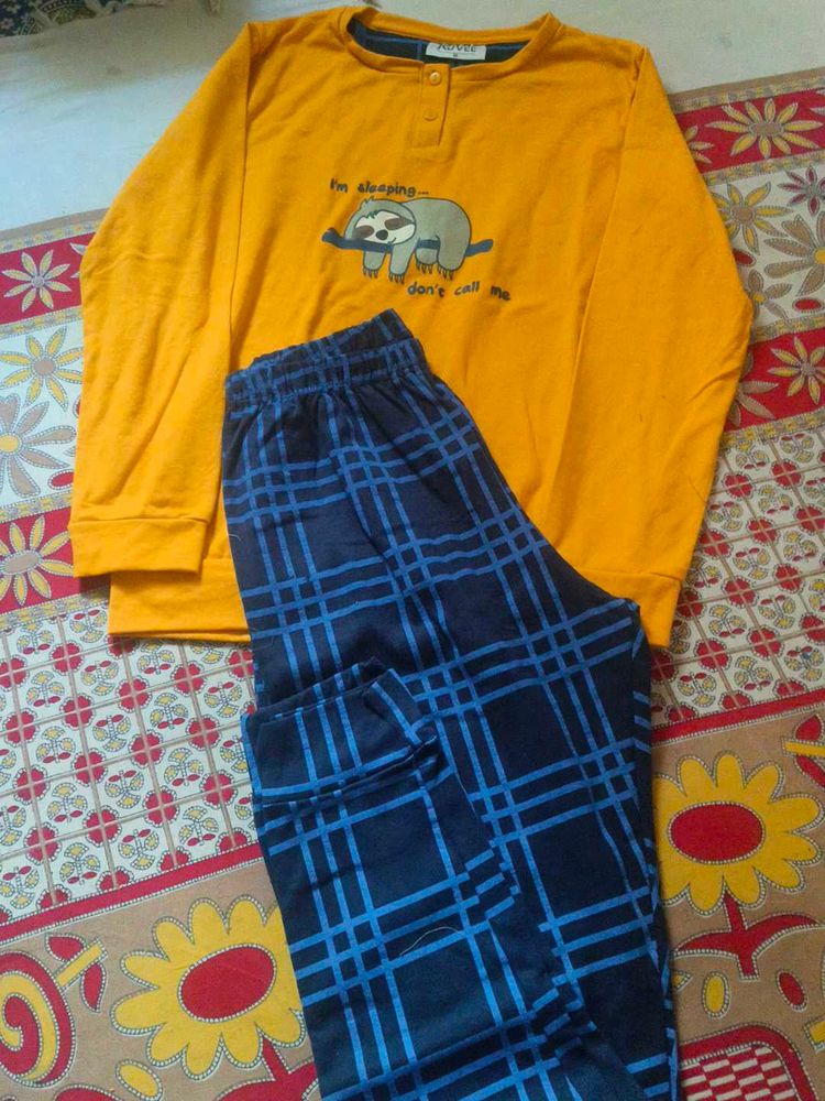 woolen Sloth Pajama Set