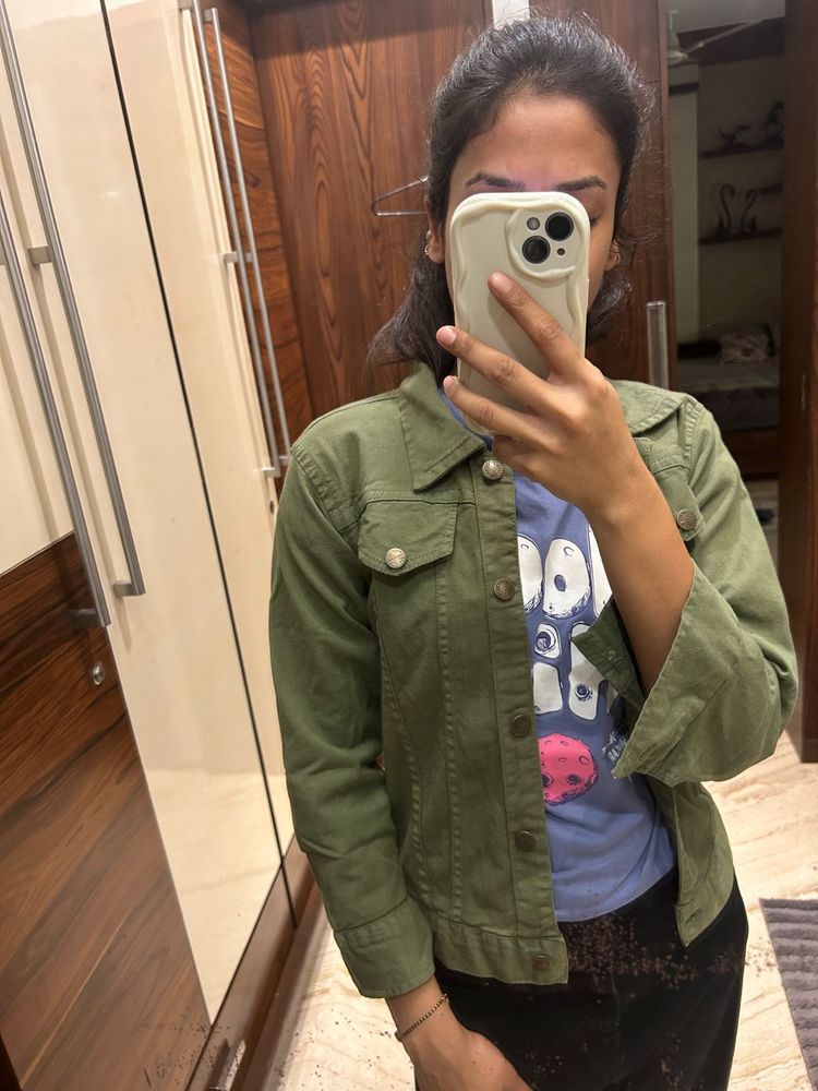Green Denim Jacket