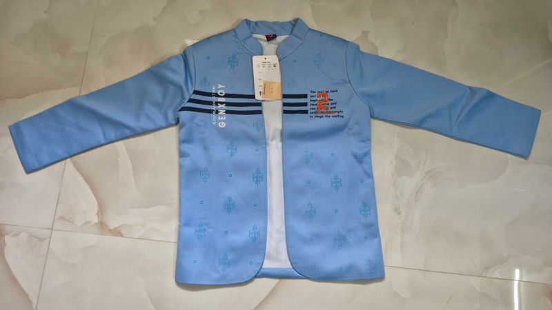 Stylish Blue Ethnic Jacket