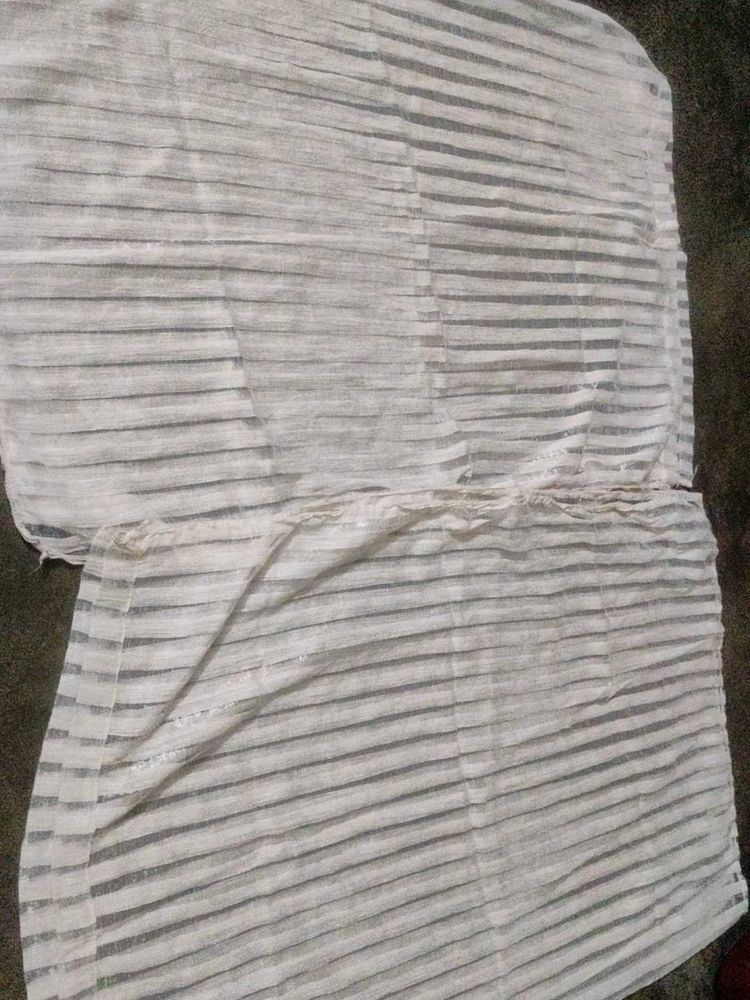 Striped Sheer Fabric Curtains