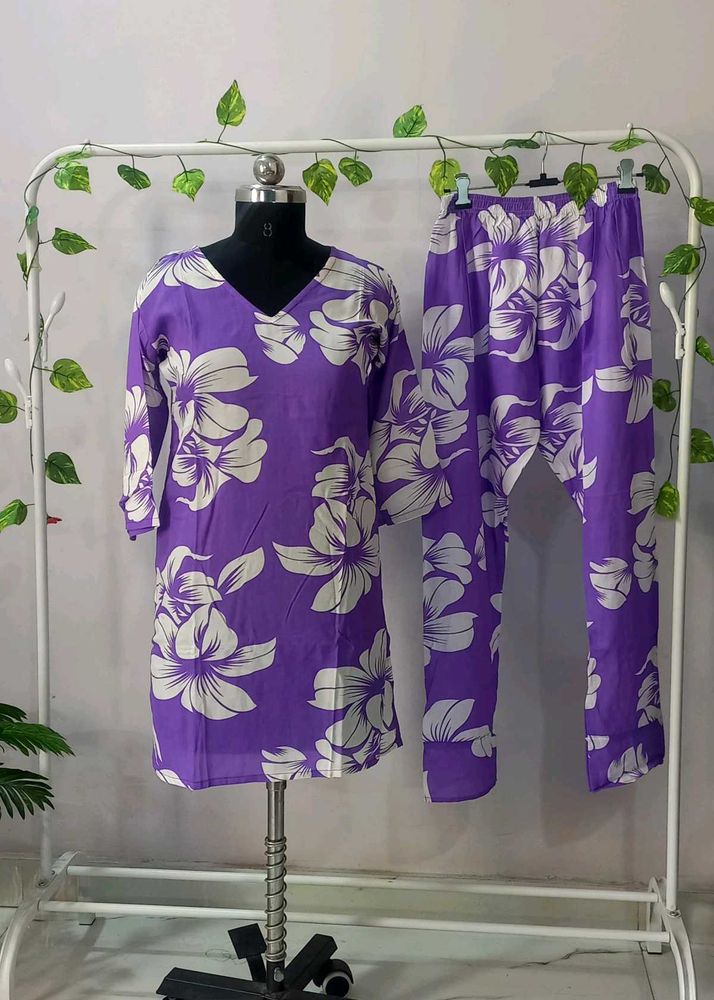 Vibrant Floral Print coord set