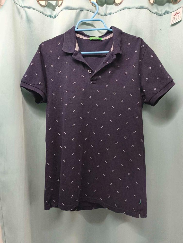 UCB Men's Navy Blue Polo T-Shirt