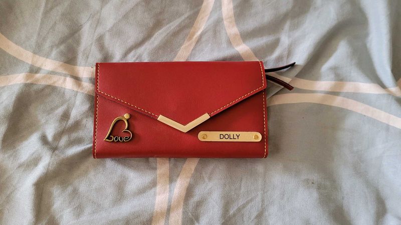 SALE 🥳🥳🥳 fixed price..Solid Red Wallet Multipur