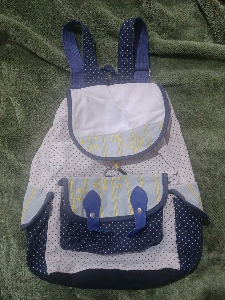 Vintage Cute Polka Dot Backpack