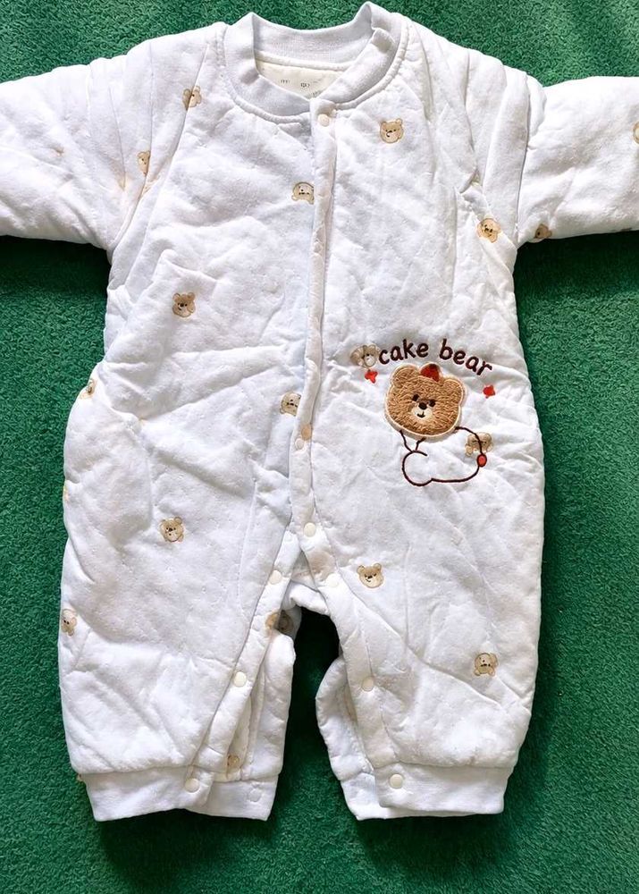 Cute Cake Bear Baby Snowsuit for winter