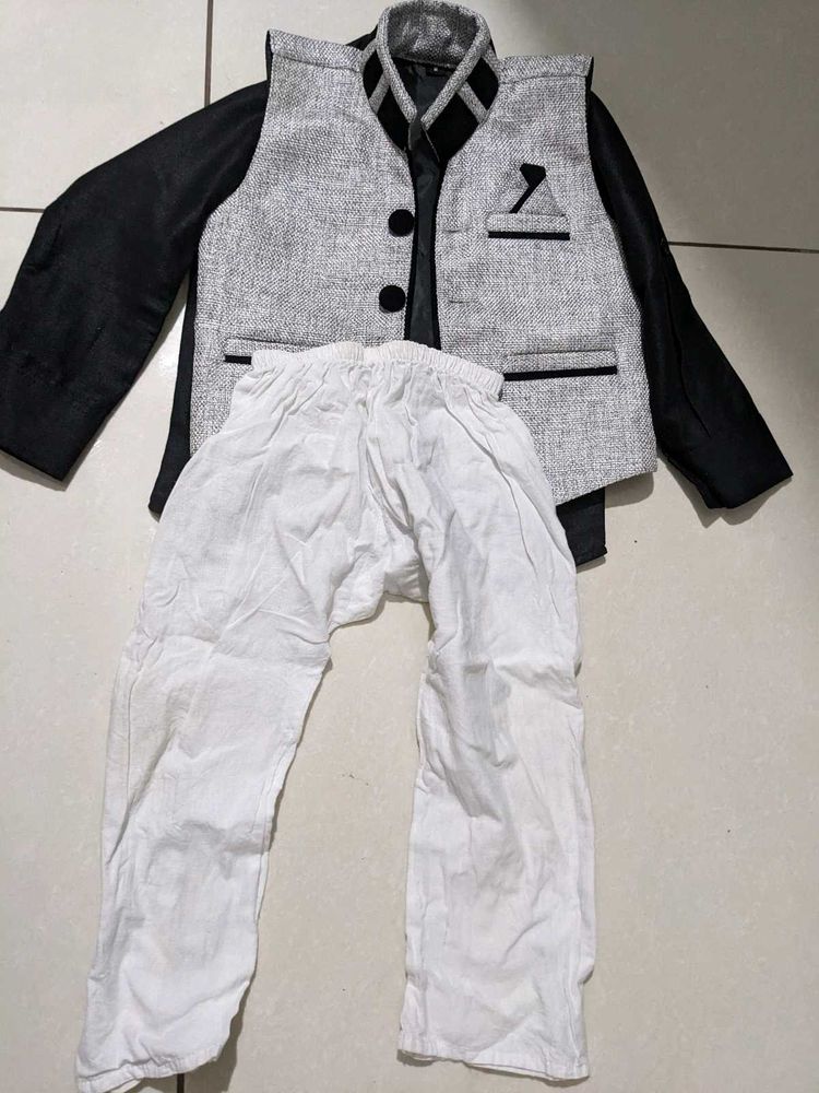 Boys' Festive Black &amp; Grey Set
