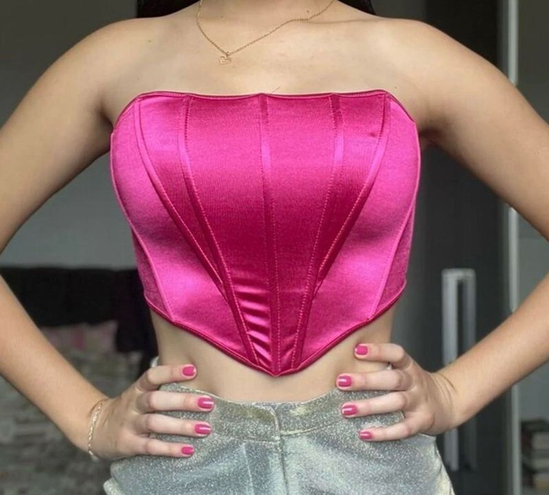 Hot Pink Corset Top