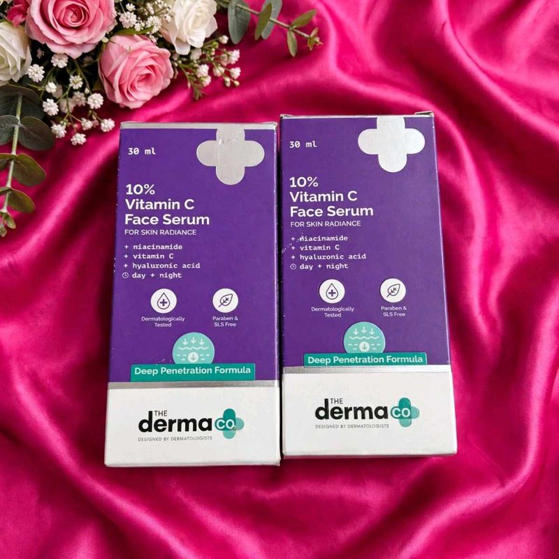 Pack of 2  The Derma Co. 10% Vitamin C Face Serum