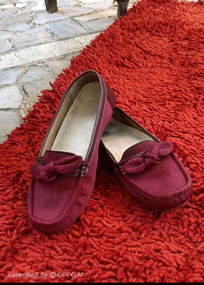 1. WOMEN RED LOAFERS @ 399