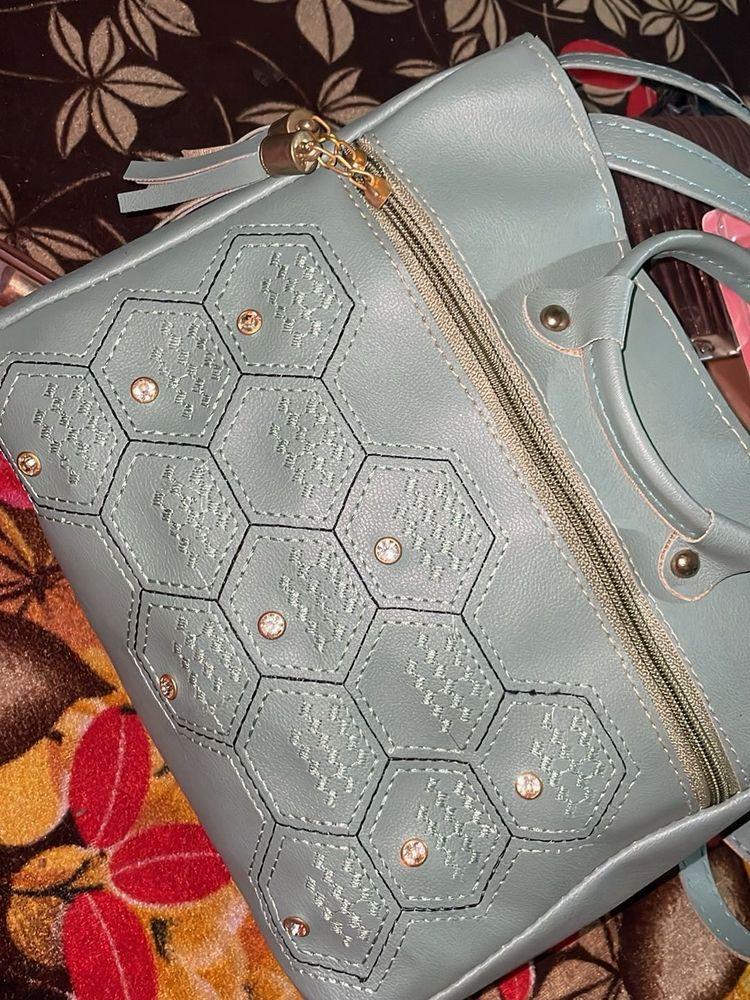 Stylish Hexagon Pattern Handbag