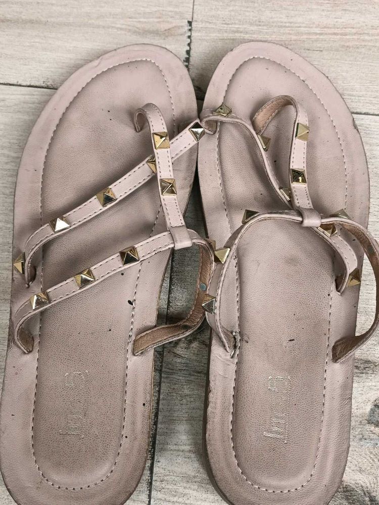 Studded Flat Sandals