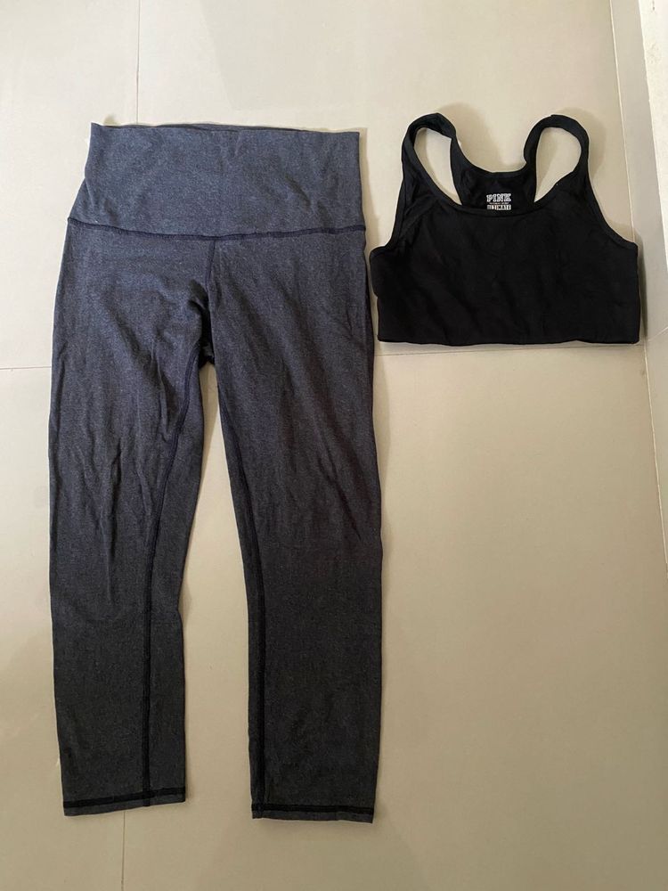 Victoria's Secret PINK Leggings &amp; Sports Bra Set