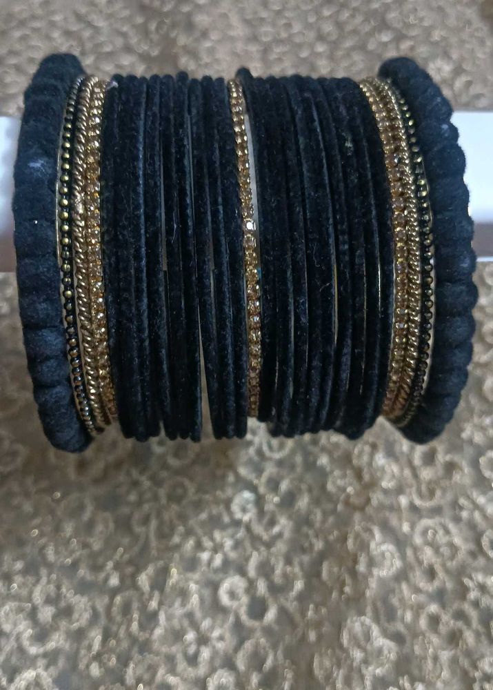 Black &amp; Gold Bangles Set