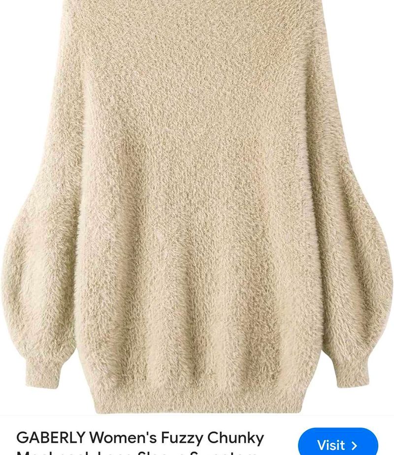 Very Beautiful Woolen Furry Korean Beggy Top