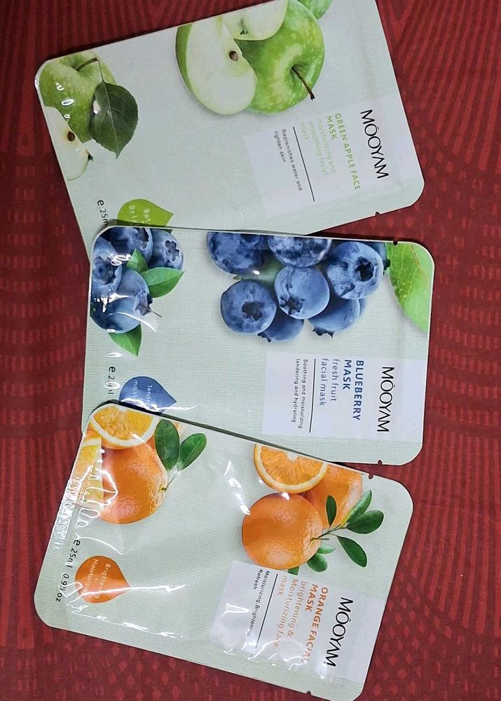 Sheet Face Masks - 3 Variety Pack