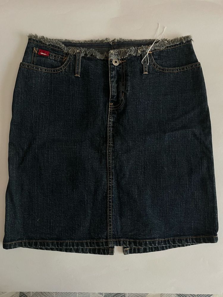 Hollister Dark Wash Denim Mini Skirt