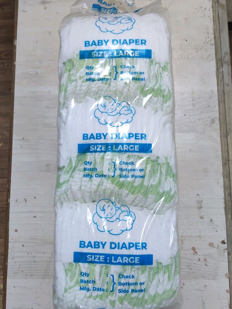 ALFABY BABY DIAPERS LARGE SIZE 75 UNIT PACK