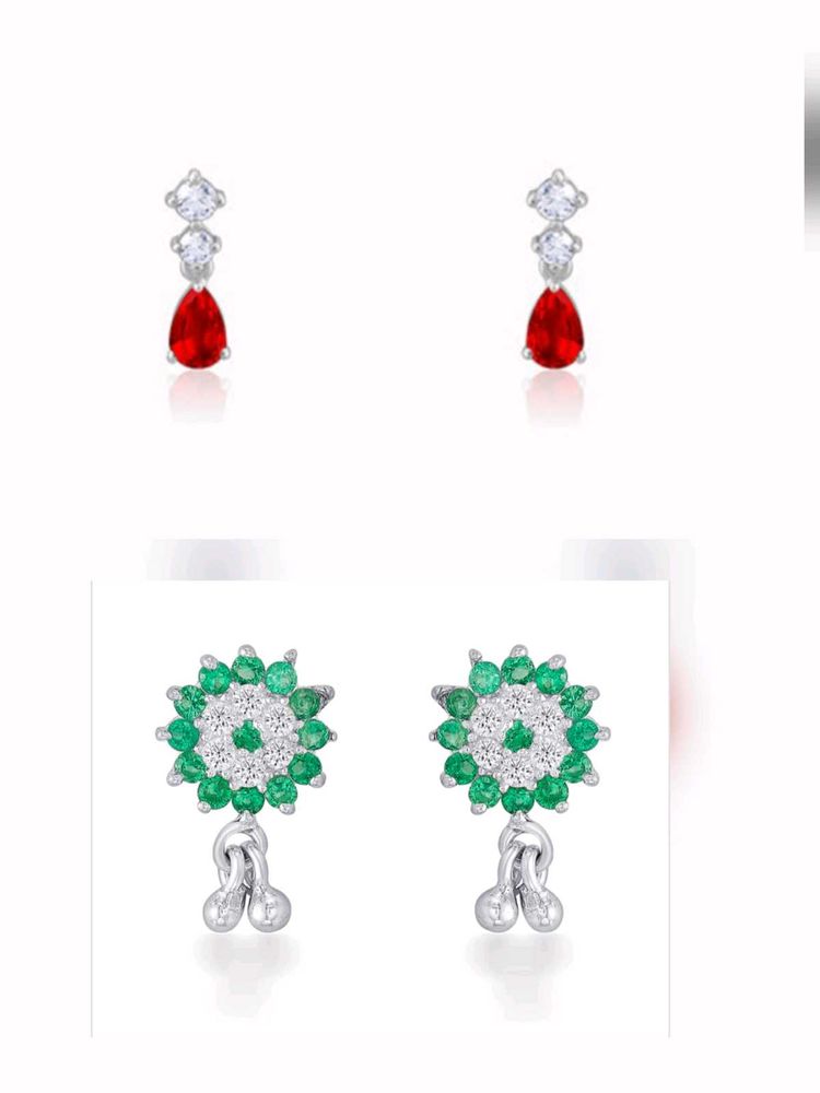 925 silver gemstone Drops set of 2 BrandNew