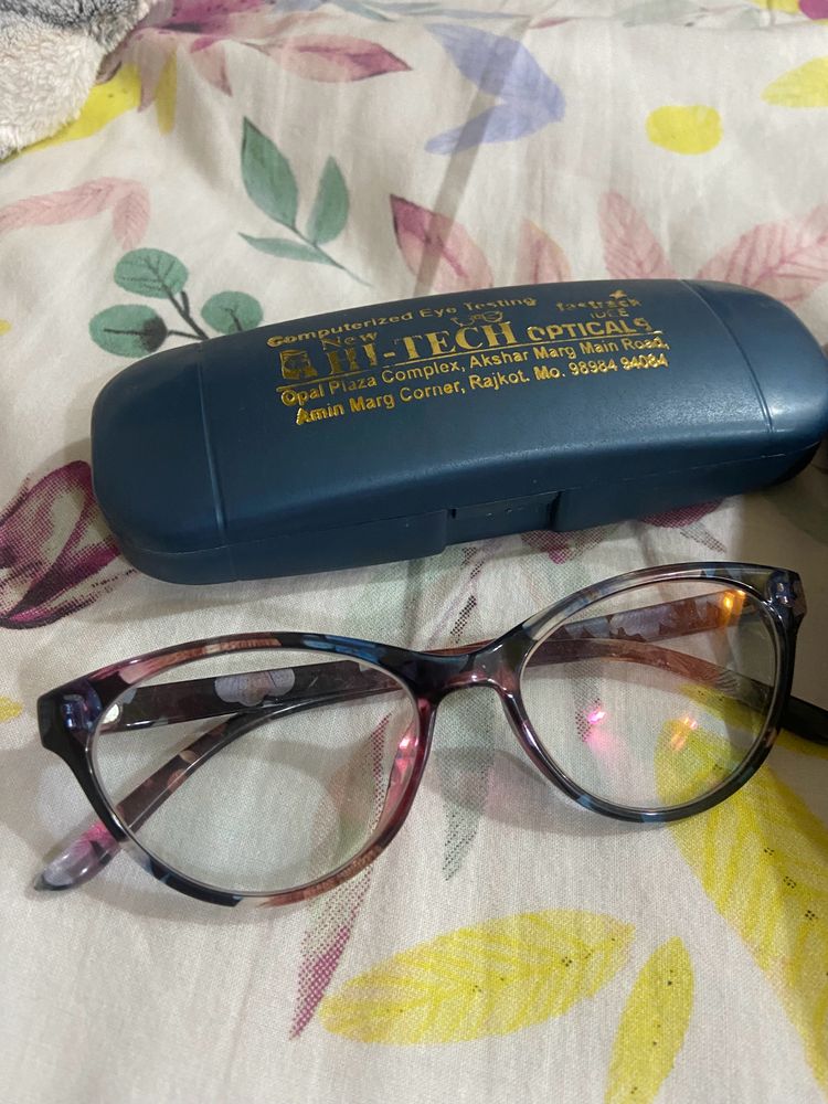 Cat Eye Girls Frame Glasses  + CD Holder