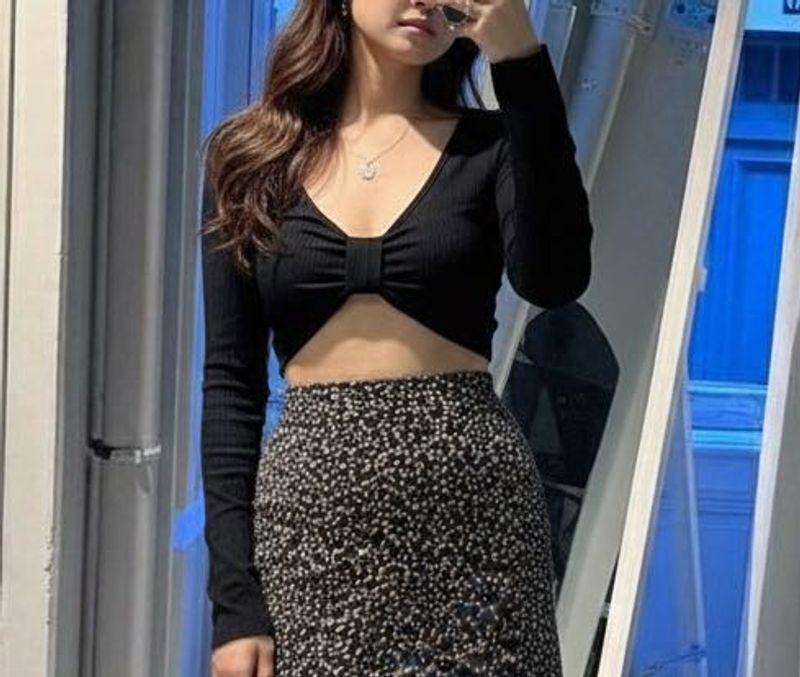 Ribbon Crop Top