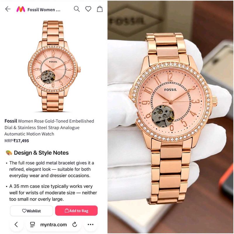 Fossil ME3058 is a stylish automatic watch from Ar