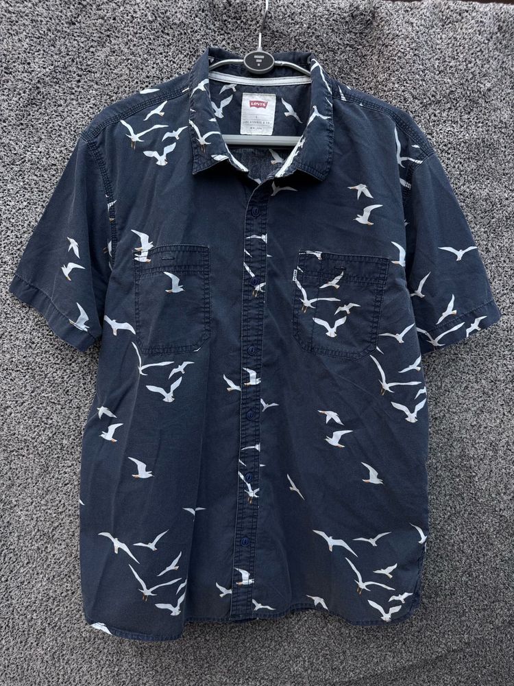 Levi's Bird Print Short Sleeve Shirt