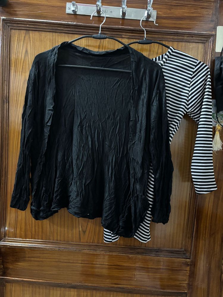 T shirt + Shrug combo