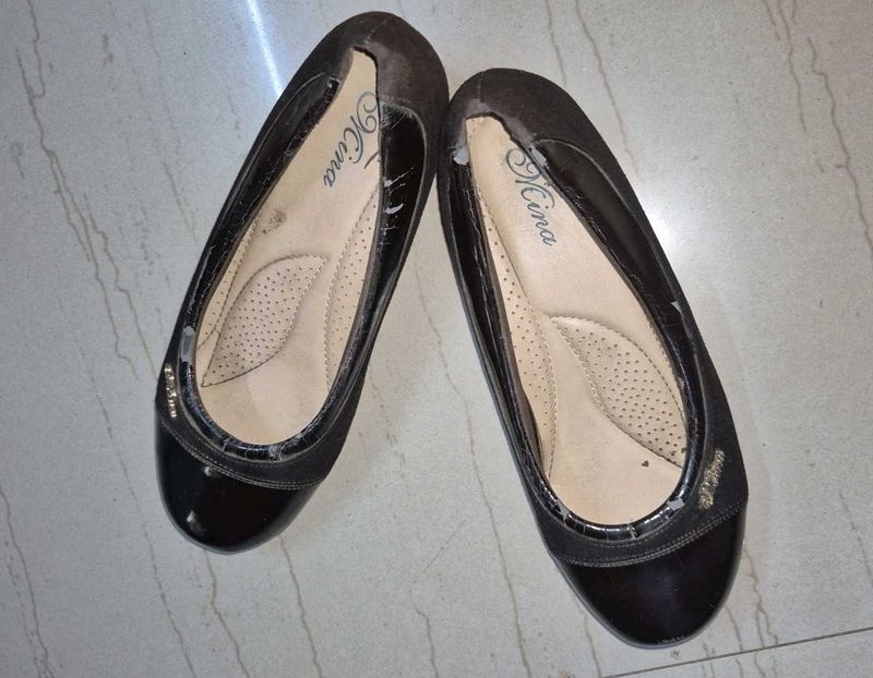 Women's Brown Ballerina Flats (little heel)