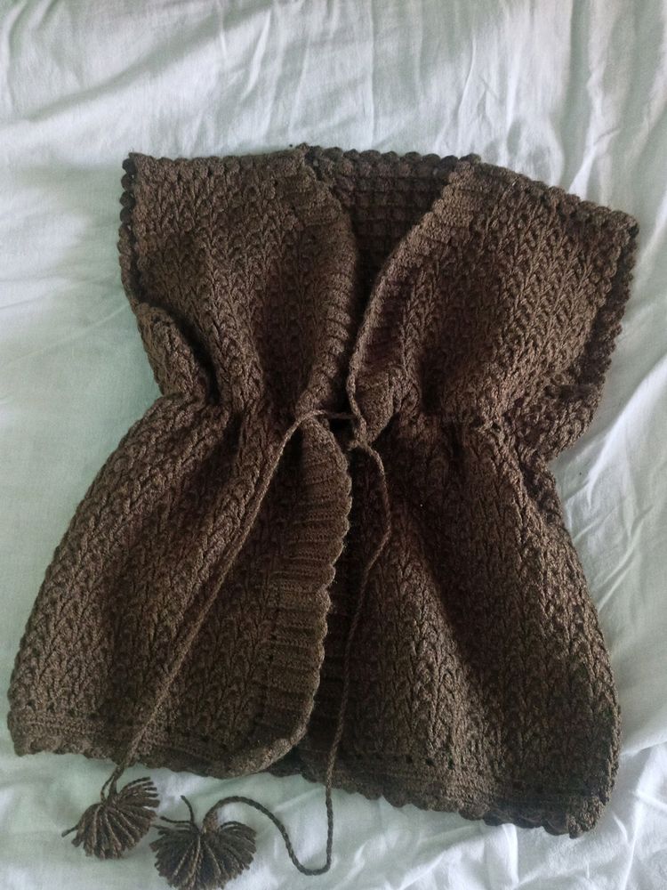Dark Olive Colour Handmade Sweater ✨