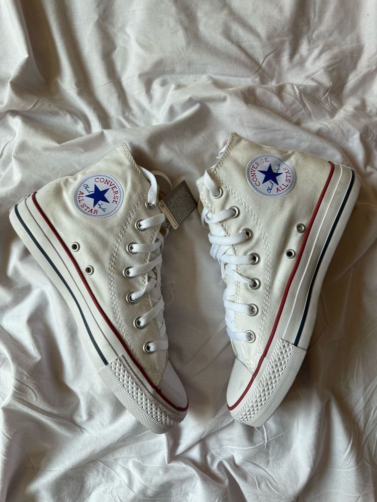 Classic White Converse High Tops