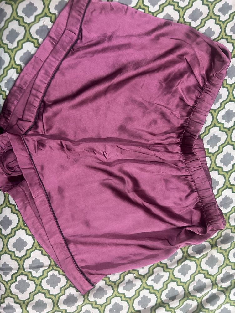 Satin Pajama Shorts