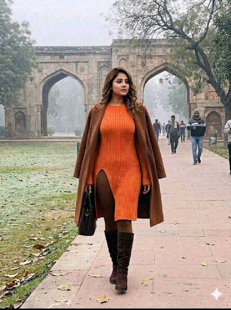 Woolen long top