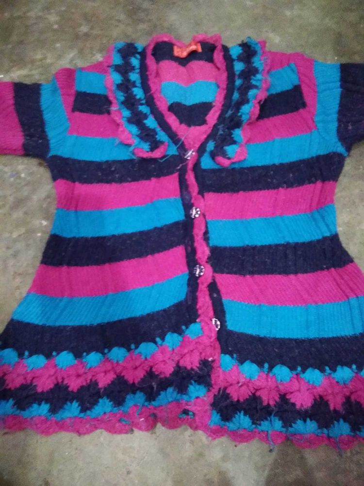 Striped Knit Cardigan