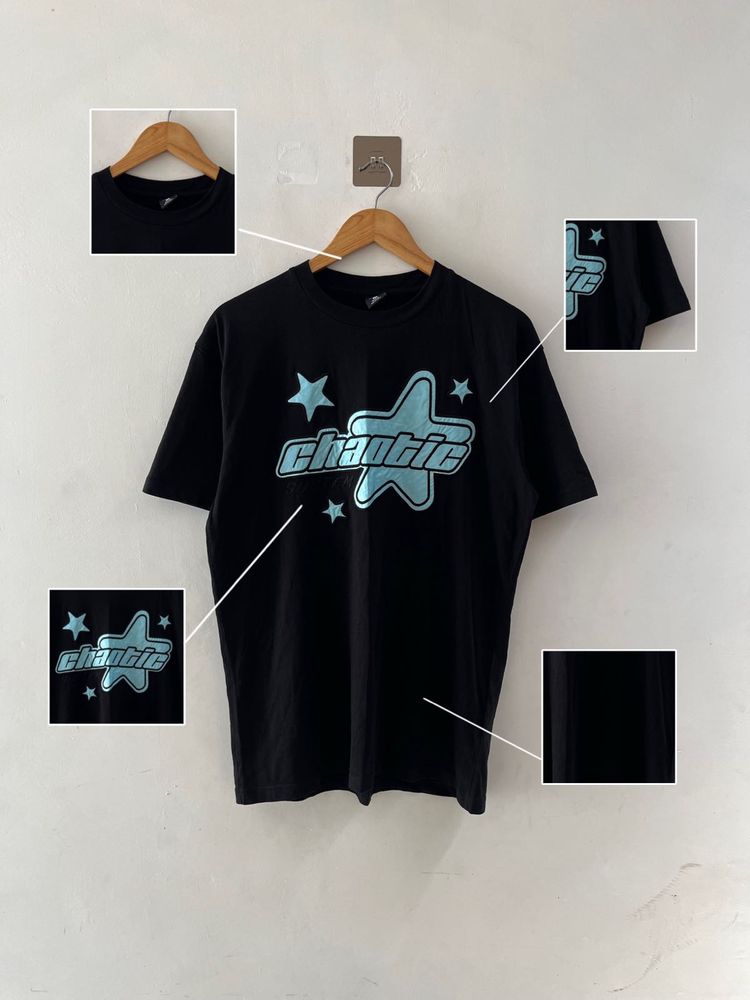 Graphic T-Shirt with Star Design