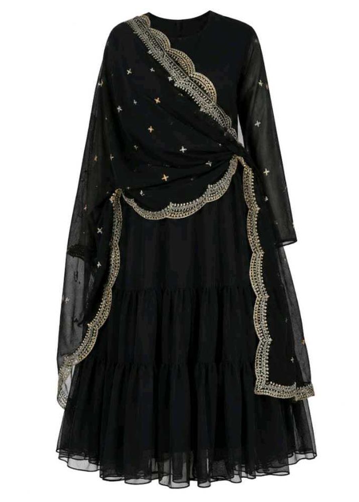 Elegant Black Kurta Set with Dupatta