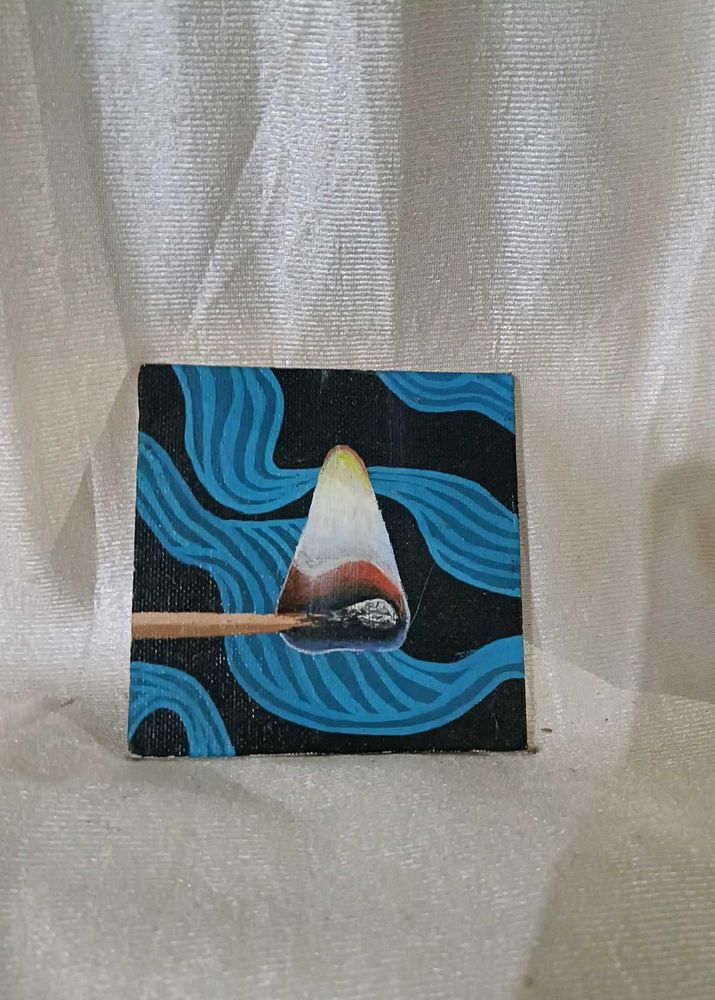 Burning Match Canvas Art