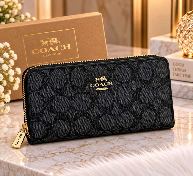 Coach Signature Wallet - PREMIUM QUALITY WD BOX