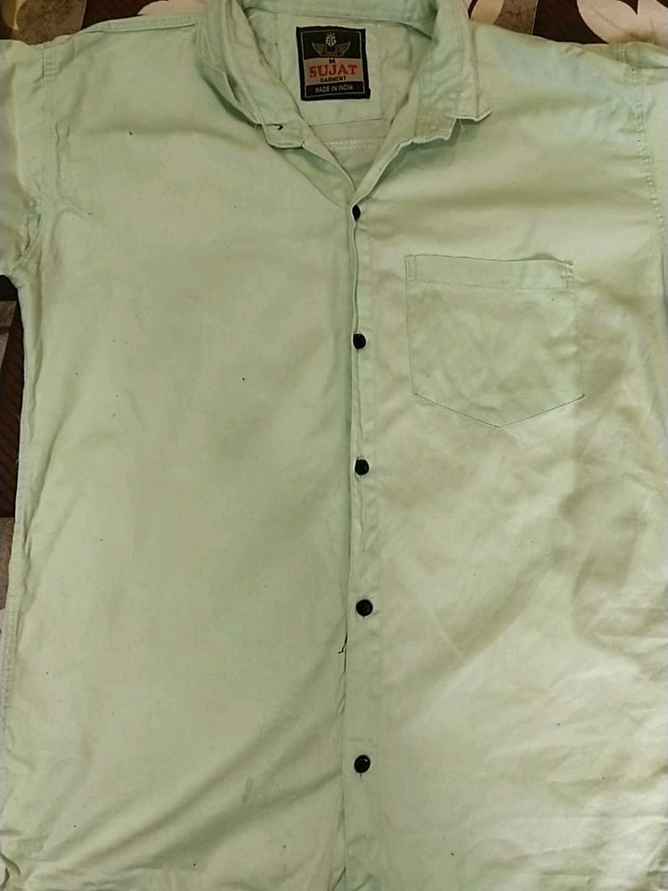 branded new shirt with soft pista colour shir